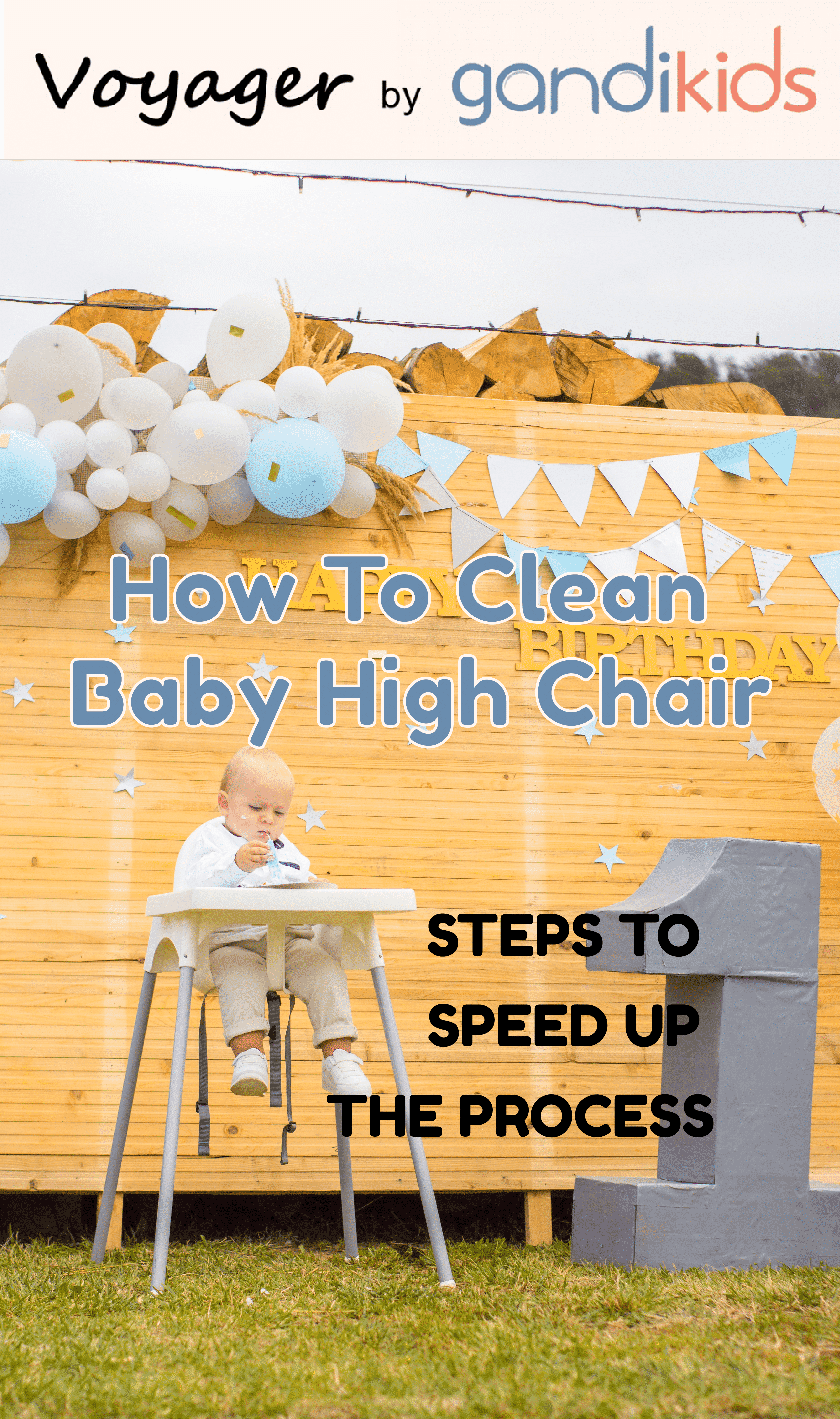 best way to clean high chair tray