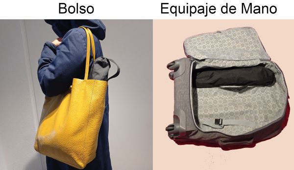 bolso equipaje de mano
