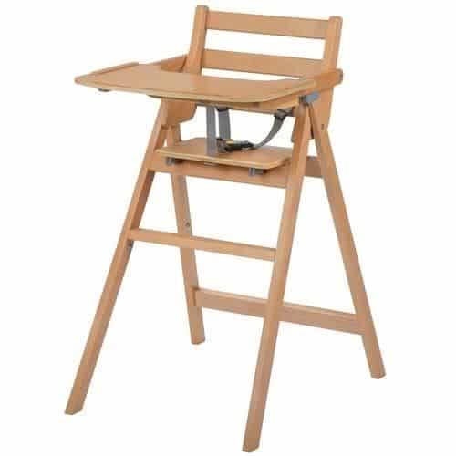 Example of a traditional baby high chair